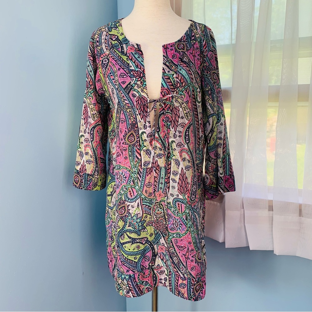 Tommy Bahama Pastel Paisley Swimsuit Coverup - Picture 1 of 5